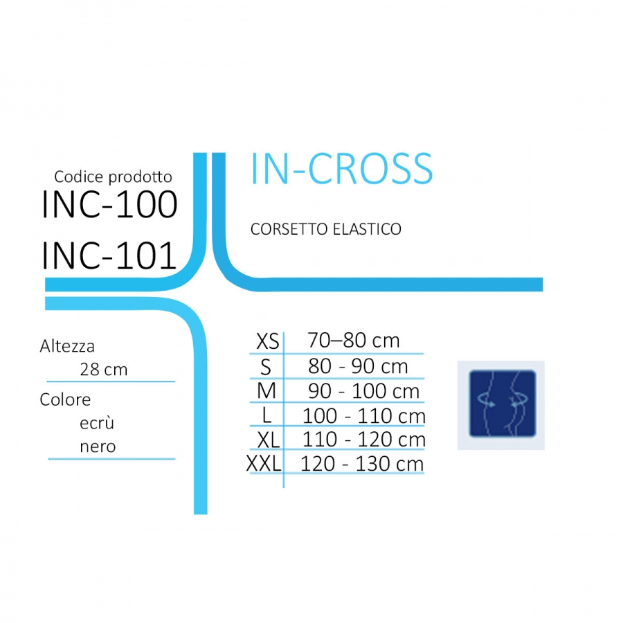 In-cross 33 Corsetto Elastico In Prodotti Ortopedici